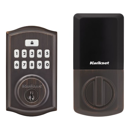 Kwikset Traditional SmartCode Keypad Electronic Deadbolt SmartKey Venetian Bronze Finish 9260TRL-11PS